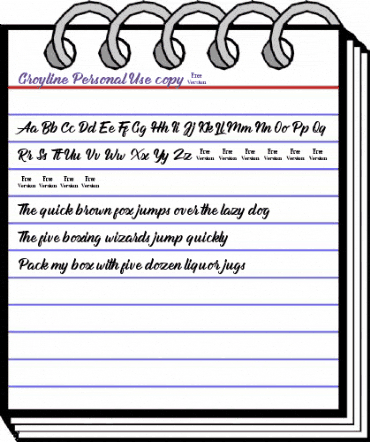 Groyline Personal Use Regular animated font preview